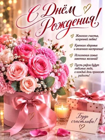 день рождения девушке женщине подруге сестре