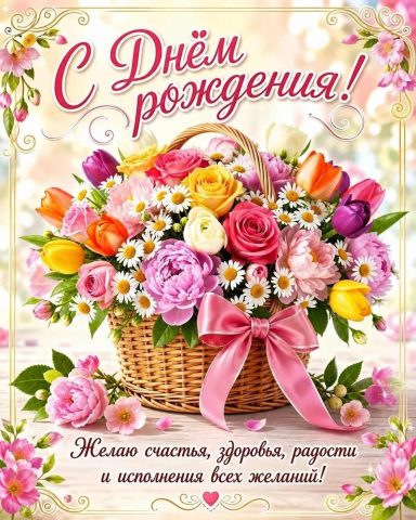 день рождения девушке женщине подруге сестре