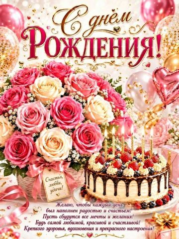 день рождения девушке женщине подруге сестре