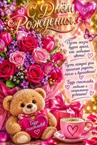 день рождения девушке женщине подруге сестре