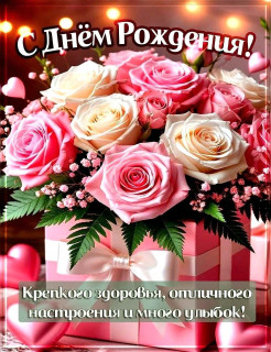 день рождения женщине розы