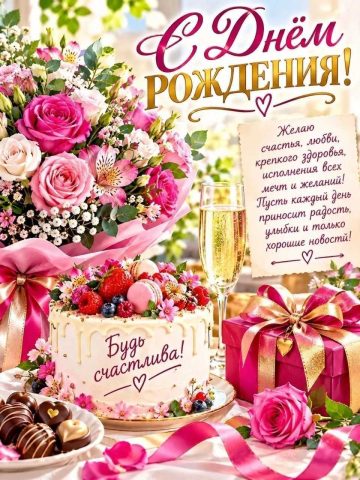 день рождения девушке женщине подруге